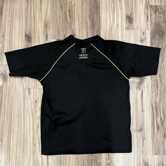Monster Energy Kawasaki Motocross Pit Shirt Polo Size M - Picture 4 of 4